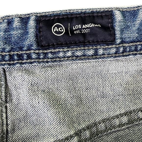 Men's AG Adriano Goldschmied Blue Denim Jeans 33x34 Medium Wash - Good Condition - Picture 3 of 12